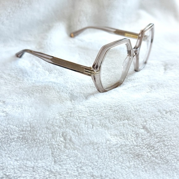 MARC JACOBS Women’s MJ 1077 Beige Hexagon Eyeglasses - Picture 4 of 8